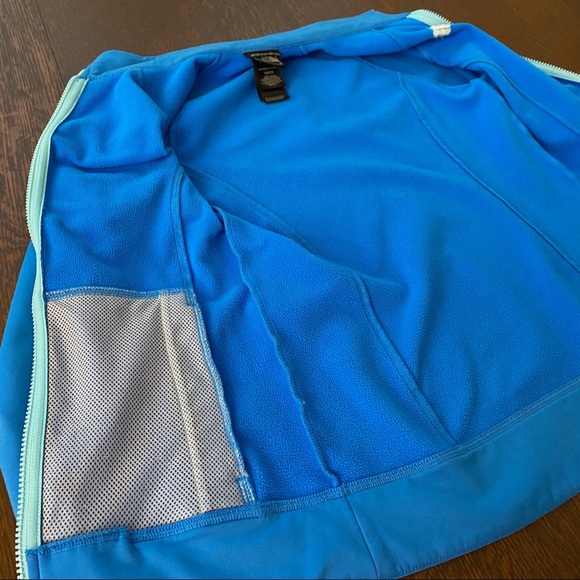 The North Face Rain Jacket Coat Removable Fleece Blue - Picture 4 of 8